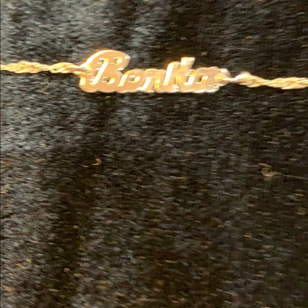 Personalized.”Bonita”ankle bracelet. Silver NH7